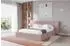 ALTDECOR TEVO Polsterbett mit Bettkasten, Lattenrost & Matratze H3/H4, 200x200cm, rosa (800002004155)
