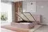 ALTDECOR TEVO Polsterbett mit Bettkasten, Lattenrost & Matratze H3/H4, 200x200cm, rosa (800002004155)