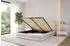 ALTDECOR LERIS Polsterbett mit Bettkasten und Lattenrost, beige, 120x200cm