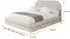 ALTDECOR LERIS Polsterbett mit Bettkasten und Lattenrost, beige, 120x200cm