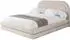 ALTDECOR LERIS Polsterbett mit Bettkasten und Lattenrost, beige, 120x200cm