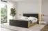 ALTDECOR Enzo8-Z Polsterbett mit Bettkasten und Lattenrost, schwarz, 120x200cm (800001640982)