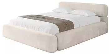 ALTDECOR ENORA-V1 Polsterbett mit Bettkasten und Lattenrost, 160x200cm, beige (800001638384)