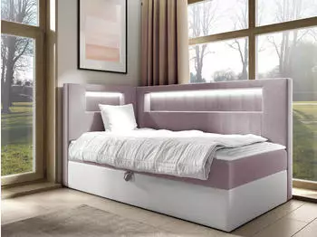 Mirjan24 Boxspringbett Gold Junior 3 100x200cm, Einzelbett mit Bonellfederkern H3