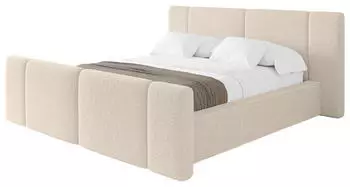 ALTDECOR Rivo-Z Polsterbett mit Bettkasten und Lattenrost, cappuccino, 160x200cm (800002004426)