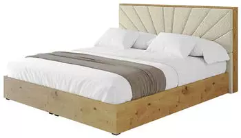 ALTDECOR ENZO6 Polsterbett mit Bettkasten und Lattenrost, beige, 140x200cm (800001640191)