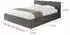 ALTDECOR EMMI-V1 Polsterbett mit Bettkasten, Lattenrost & Matratze H3/H4, 140x200cm, dunkelgrau (800001642053)