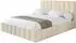ALTDECOR FINO Polsterbett mit Bettkasten und Lattenrost, 200x200cm, beige (800001812384)