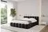 ALTDECOR SENA-v1 Polsterbett mit Bettkasten und Lattenrost, 160x200cm, schwarz