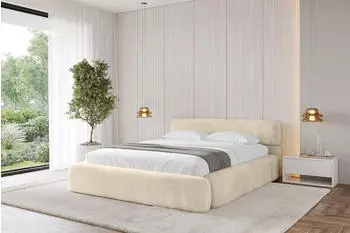 ALTDECOR ENORA-v1 Polsterbett mit Bettkasten und Lattenrost, beige, 120x200cm (800001642513)