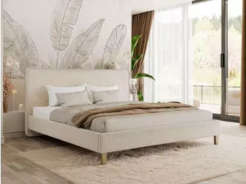 MKS Lumaro Classic Polsterbett 200x200cm, creme (800002057040)