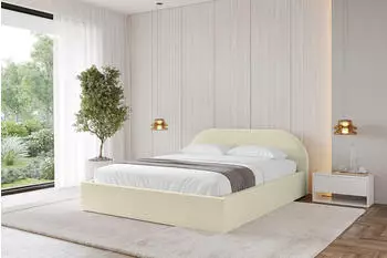 ALTDECOR TIVON-V1 Polsterbett mit Bettkasten und Lattenrost, 140x200cm, beige (800001740968)