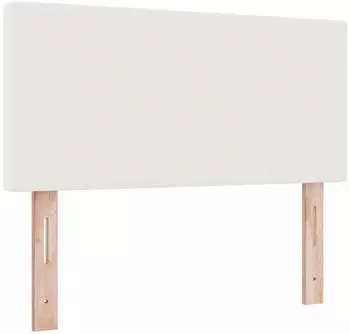 vidaXL LED-Kopfteil mit Lichtleisten, Cordstoff, creme, 90cm (3338019)