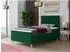 Sofnet Gold Mini Boxspringbett mit Bettkasten, Bonell-Matratze & Topper, grün, 100x200cm