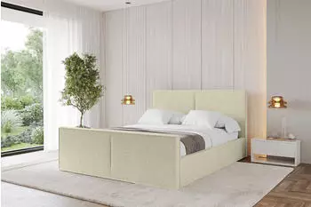 ALTDECOR Emmi-Z Polsterbett mit Bettkasten & Lattenrost, 200x200cm, beige (800001740523)