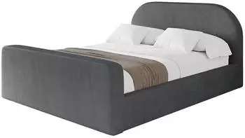 ALTDECOR Tivon-Z Polsterbett mit Bettkasten & Lattenrost, 180x200, dunkelgrau (800001637252)