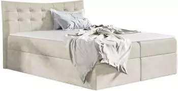 Mirjan24 Boxspringbett Rember mit 2 Bettk&auml;sten, Topper, 120x200cm (Paros 01)