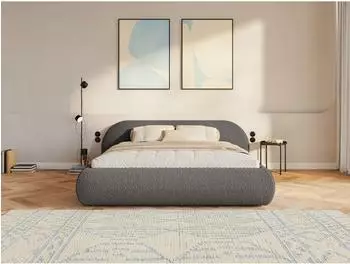 Selsey Shels Polsterbett mit Bettkasten, Bouclé, 200x200cm