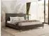MKS Lumaro Classic Polsterbett 180x200cm, Samt, braun (Lumaro Classic)