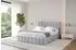 ALTDECOR FINO Polsterbett mit Bettkasten, Lattenrost & Matratze H3/H4, 180x200cm, hellgrau (800001812352)