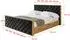 ALTDECOR ENZO3-Z Polsterbett mit Bettkasten und Lattenrost, 140x200cm, schwarz (800001637969)