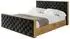 ALTDECOR ENZO3-Z Polsterbett mit Bettkasten und Lattenrost, 140x200cm, schwarz (800001637969)