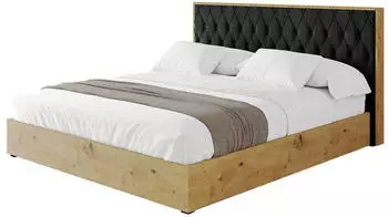 ALTDECOR ENZO5 Polsterbett mit Bettkasten und Lattenrost, 160x200cm, schwarz (800001808787)