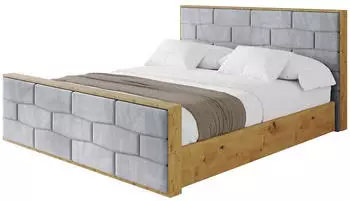 ALTDECOR Enzo8-Z Polsterbett mit Bettkasten und Lattenrost, hellgrau, 140x200cm (800001641122)
