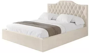 ALTDECOR FALIO Polsterbett mit Bettkasten und Lattenrost, beige, 140x200cm (800001641227)