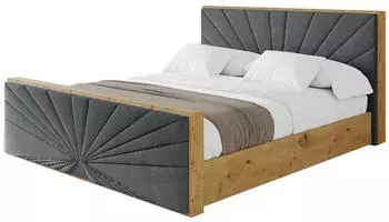 ALTDECOR Enzo6-Z Polsterbett mit Bettkasten und Lattenrost, anthrazit, 200x200cm (800001811722)