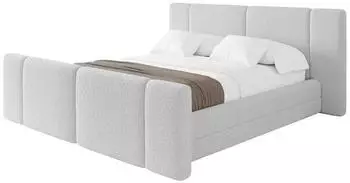 ALTDECOR TEVO-Z Polsterbett mit Bettkasten 140x200cm, hellgrau, H3/H4 (800002003660)