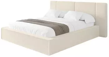 ALTDECOR RIVO Polsterbett mit Bettkasten & Lattenrost, 200x200cm, beige (800002003805)