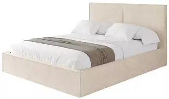 ALTDECOR EMMI Polsterbett mit Bettkasten und Lattenrost, 180x200cm, beige (800001641499)