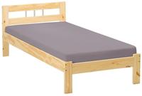 Inter Link Massivholzbett "Jana, Einzelbett in Natur, G&auml;stebett, Jugendbett"...