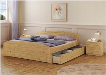 Erst-Holz 60.50-20 Bett Kiefer massiv (200 x 200 cm)