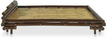 vidaXL Bamboo Bed 140x200cm 247290 dunkelbraun