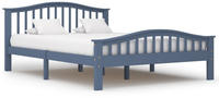 vidaXL Bedframe Solid Pine Grey 140 x 200 cm