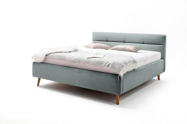 Meise Möbel Lotte mit Bettkasten 180x200cm eisblau