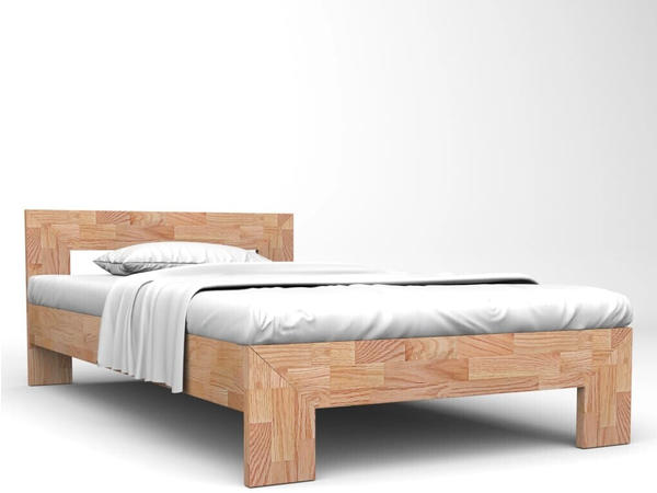 vidaXL Bed in Solid Oak Wood 160 x 200 cm