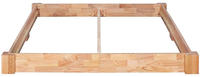 vidaXL Bettgestell Massivholz Eiche 160 x 200 cm (247259)