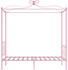 vidaXL Himmelbett-Gestell rosa Metall 100x200cm (284487)