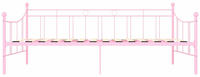 vidaXL Tagesbett-Rahmen rosa Metall 90x200cm (284671)