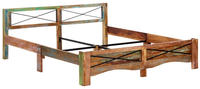vidaXL Massivholzbett Altholz 180x200 cm