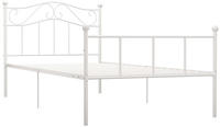 vidaXL Bettgestell Wei&szlig; Metall 90&times;200 cm