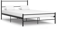 vidaXL Bettgestell Schwarz Metall 120x200 cm