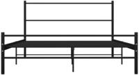 Bettgestell Schwarz Metall 160&times;200 Cm Vidaxl