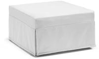 Klappbett Ancilla, Puff Umwandelbar In Einzelbett, 100% Made In Italy, Sitzpuff Aus
