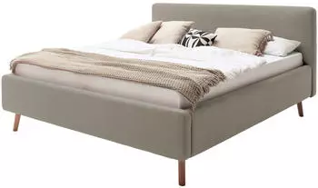 Meise Möbel Mattis Polsterbett 180x200cm mit Bettkasten taupe