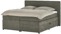 Boxspringbett mit Bettkasten &brvbar; braun &brvbar; Ma&szlig;e (cm): B: 204 H: 124