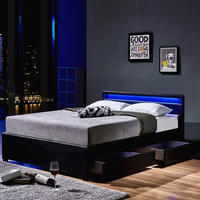 Led Bett Mit Schubladen Nube Farbe: Wei&szlig;, Gr&ouml;&szlig;e: 180 X 200 Cm Led Polsterbett Bett
